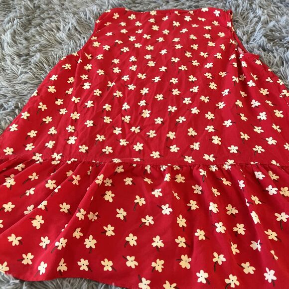 ASOS Curve Sleeveless Peplum Blouse Top Floral Red Size US 18 Viscose Tank Top - Picture 6 of 9